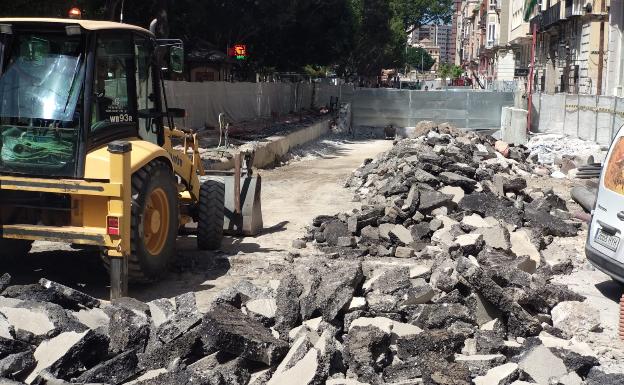 El metro cierra la rampa de excavación de la Alameda